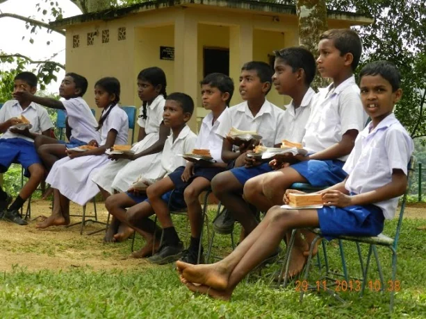 Schoolchildren at J/Navatkiri A.M.T.M. School